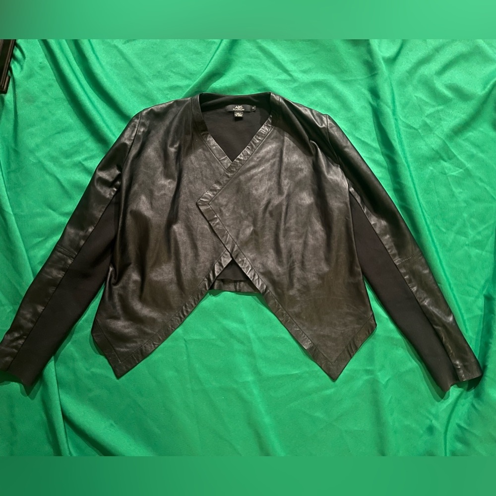 ABS platinum leather jacket